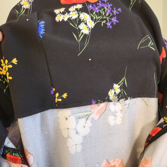 CALVIN KLEIN Floral Off the Shoulder Dress, Size 8 - Picture 13 of 15